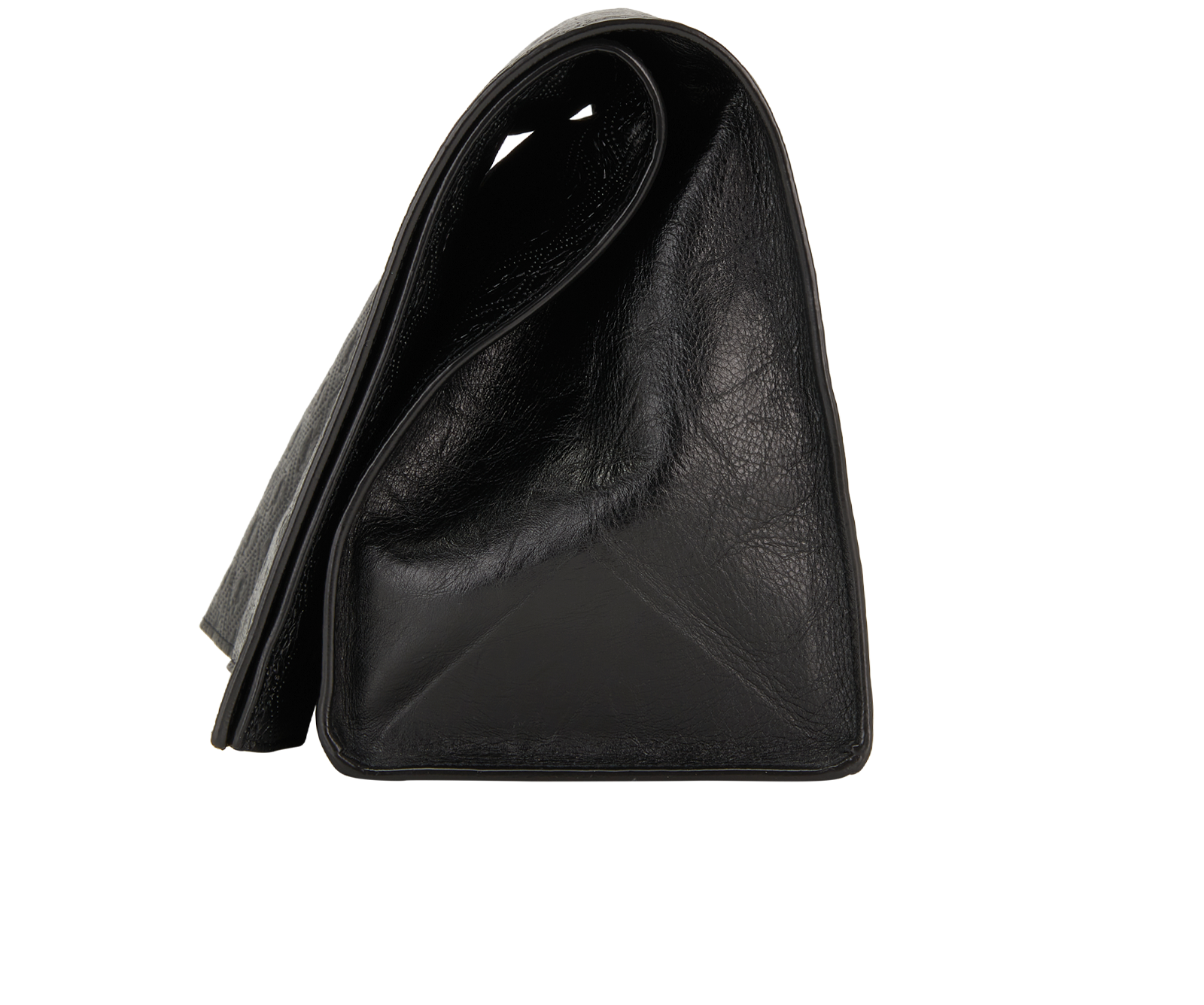 Deli Paper Bag, &pound;410, Handbags, Black, Leather, Bottom view